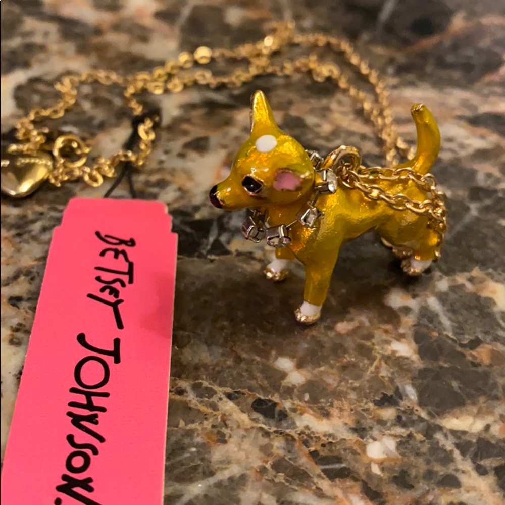 Betsy Johnson Chihuahua Necklace